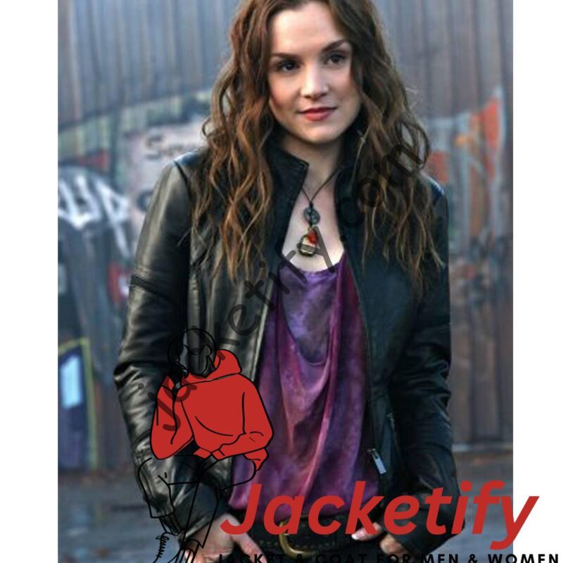 Supernatural Season 05 Rachel Miner Black Leather Jacket