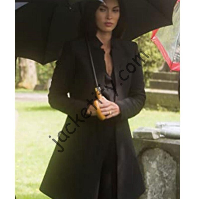 Big Gold Brick Megan Fox Black Wool Coat