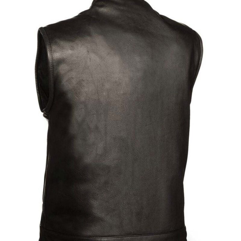 Men’s Bay Area Motorcycle Leather Vest