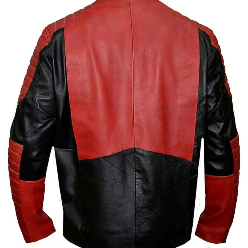 Red Lantern Biker Leather Jacket