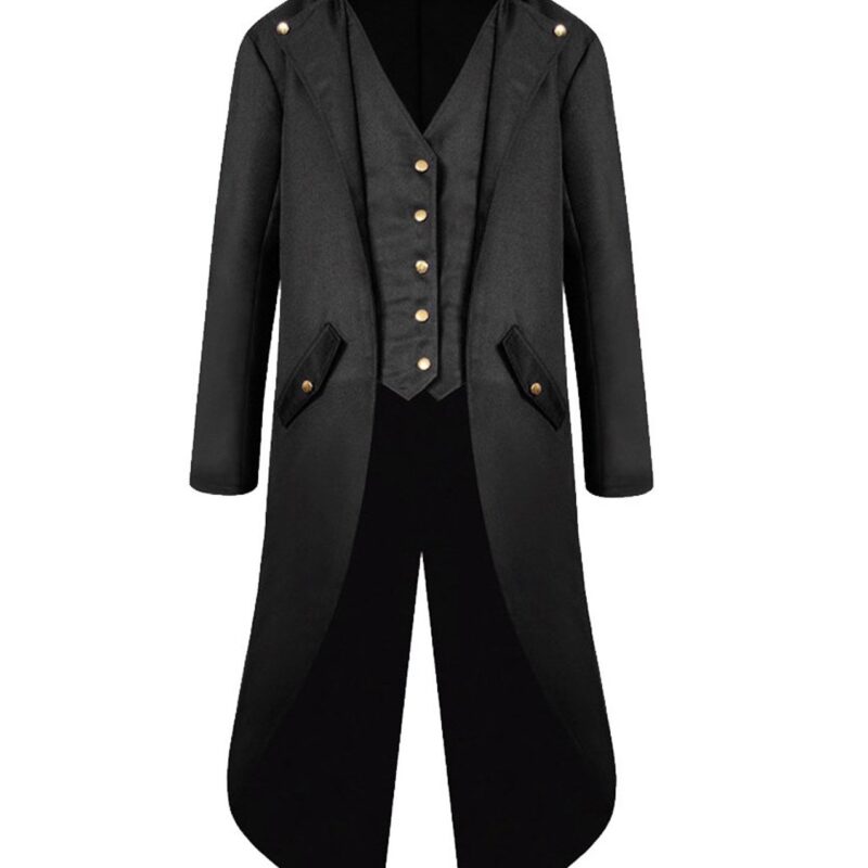 Men’s Gothic Victorian Steampunk Frock Tailcoat