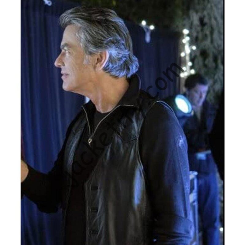 One December Night Peter Gallagher Leather Vest