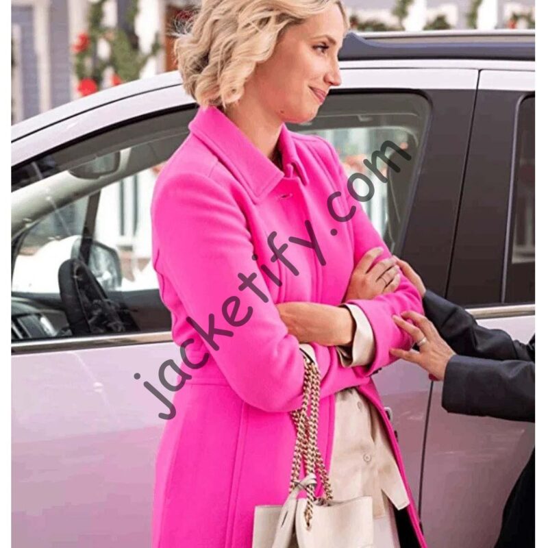 Molly Mccook Candy Coated Christmas Pink Coat