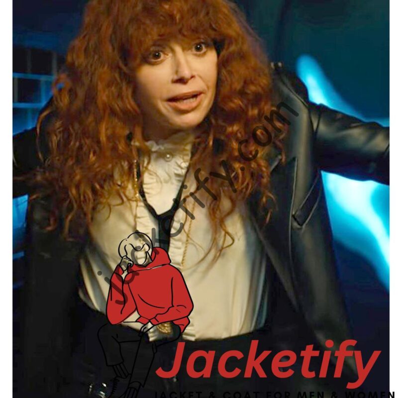 Russian Doll S02 Natasha Lyonne Black Leather Blazer