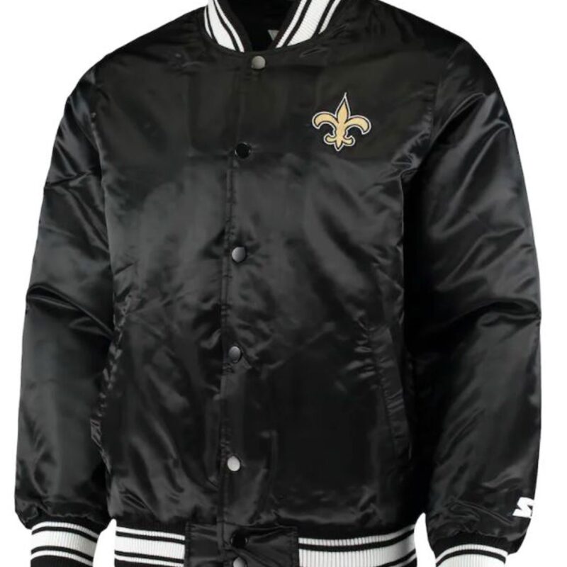 Locker Room New Orleans Saints Black Bomber Jacket