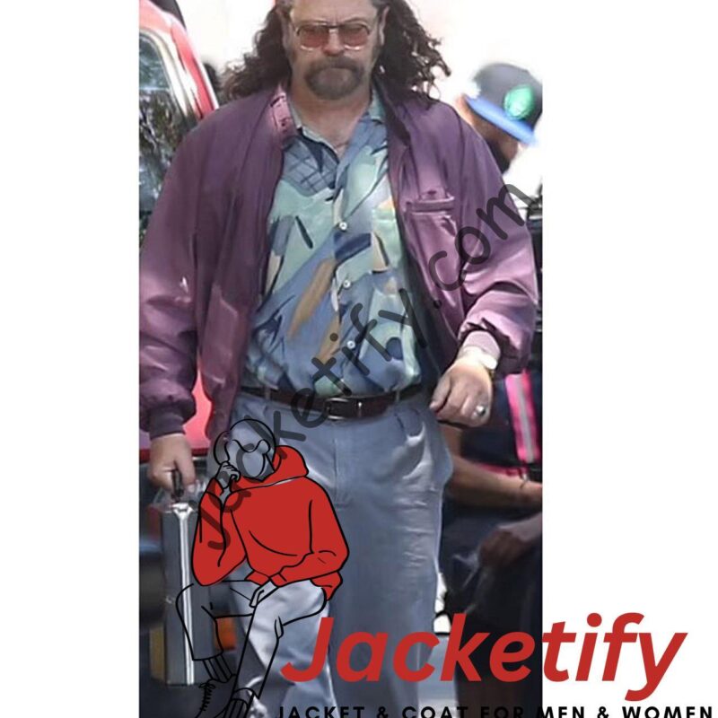 Nick Offerman Pam & Tommy Purple Jacket