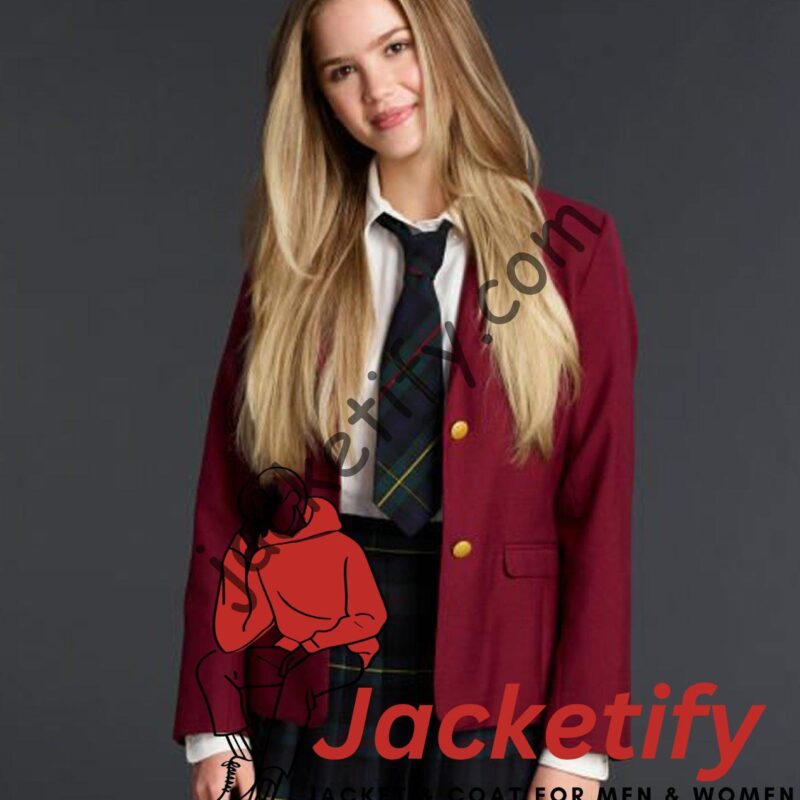 Mr. Mayor Kyla Kenedy Burgundy Blazer