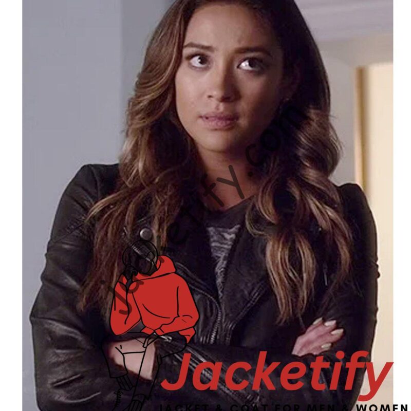 Pretty Little Liars S04 Shay Mitchell Brown Leather Jacket