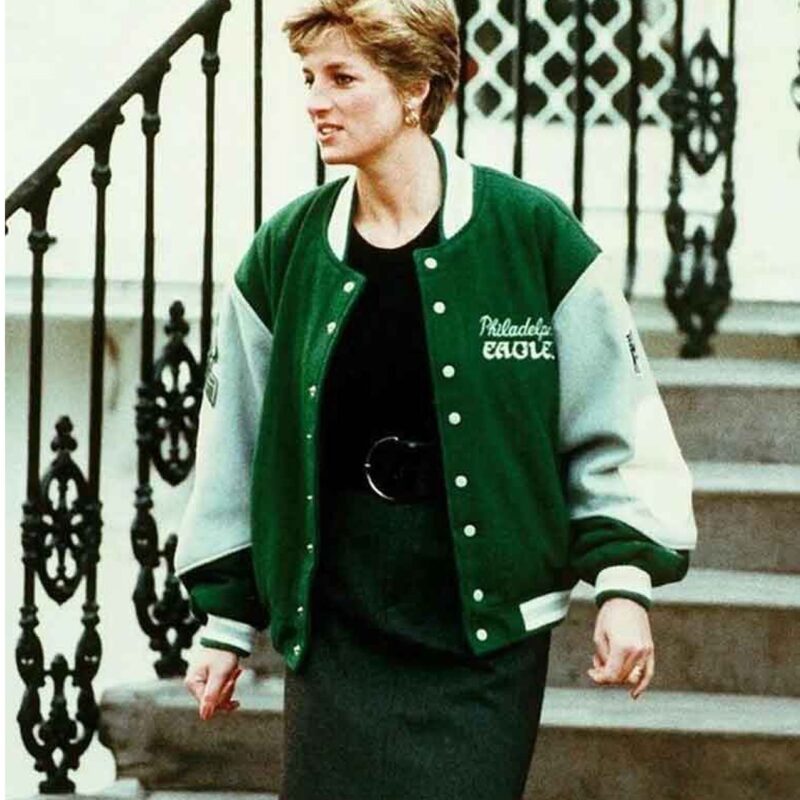 Philadelphia Eagles Princess Diana Varsity Jacket