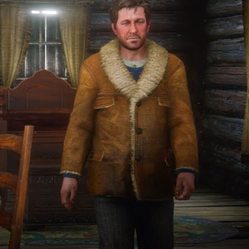 Red Dead Redemption 2 Jake Adler Shearling Jacket