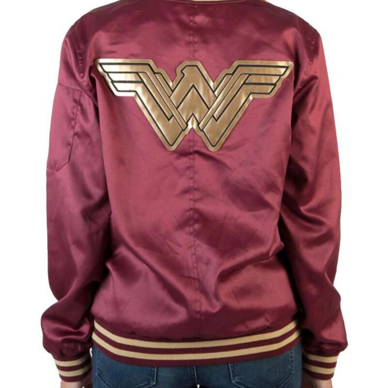 Women’s Wonder Woman Red Bomber Jacket