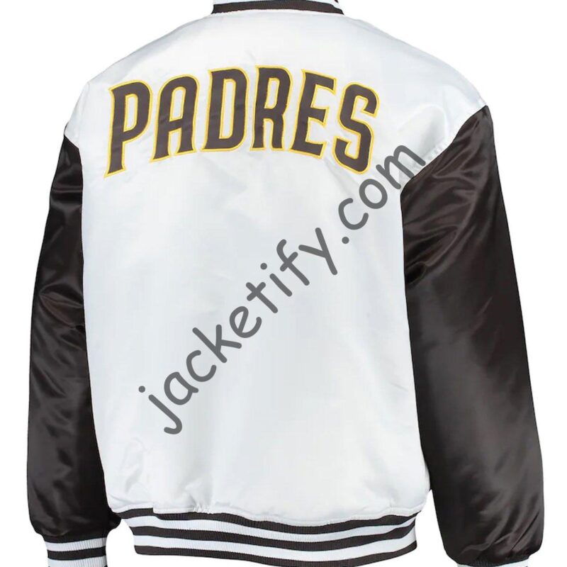 San Diego Padres Full-Snap Brown/Black and White Jacket