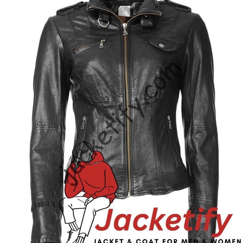 Arrow Season 2 Caity Lotz Leather Jacket