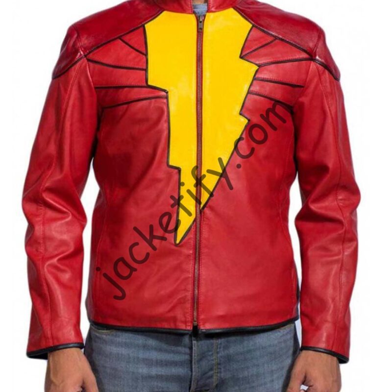 Shazam Injustice Gods Among Us Leather Jacket