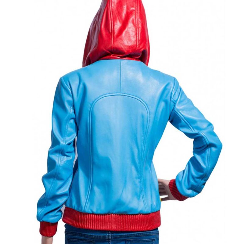 Supergirl Leather Jacket with Hoodie