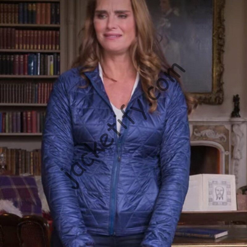 A Castle for Christmas Brooke Shields Quilted Blue Jacket