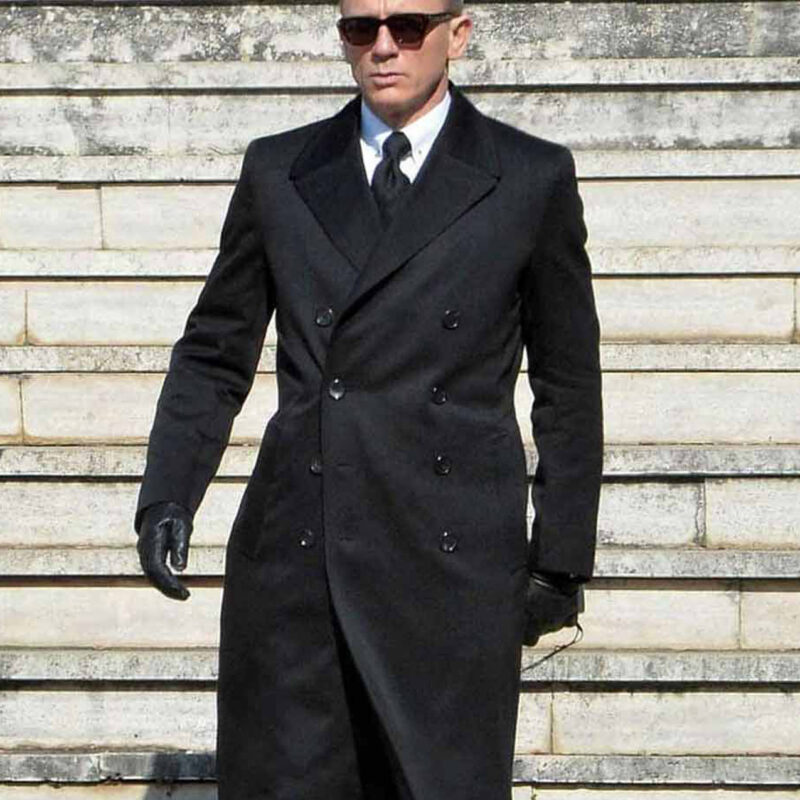 Daniel Craig Spectre Double Breasted Coat