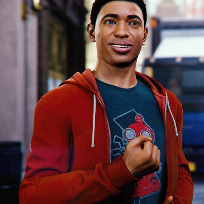 Spider-Man PS4 Miles Morales Red Hoodie