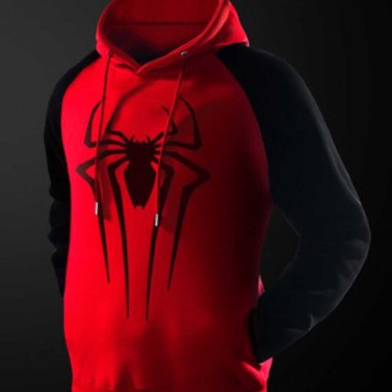 Spiderman Black and Red Pullover Hoodie