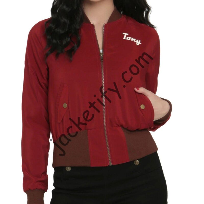 Women’s Stark Industries Bomber Red Jacket