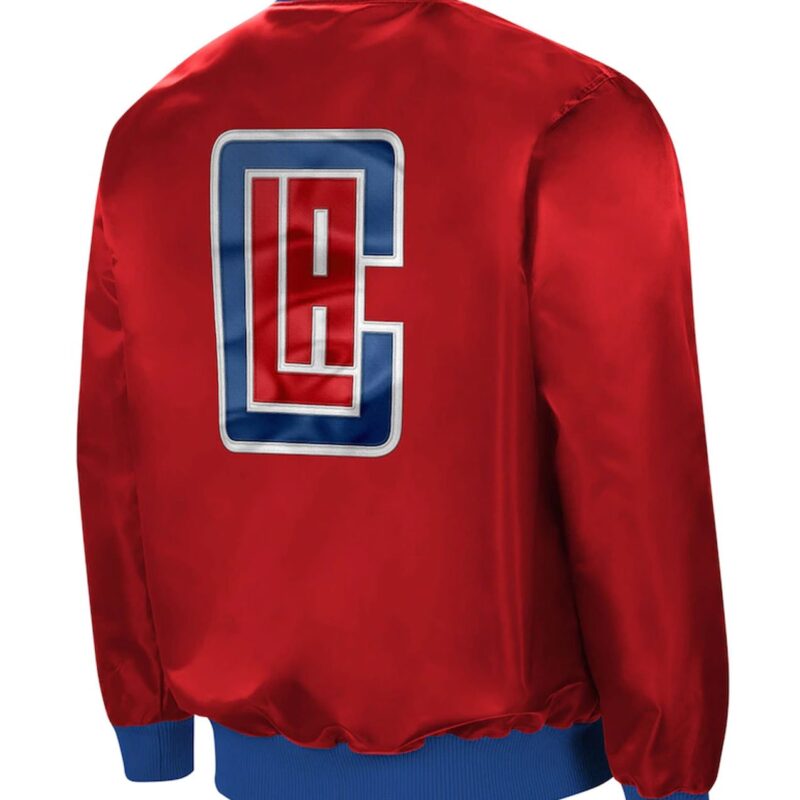 Starter LA Clippers Red Satin Jacket