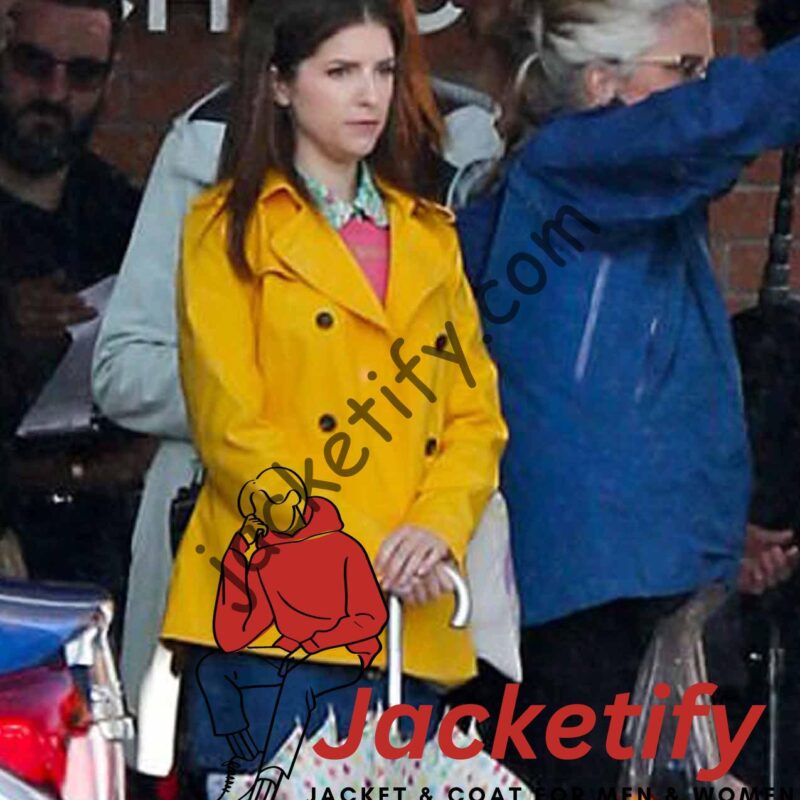 A Simple Favor Anna Kendrick Double Breasted Yellow Jacket