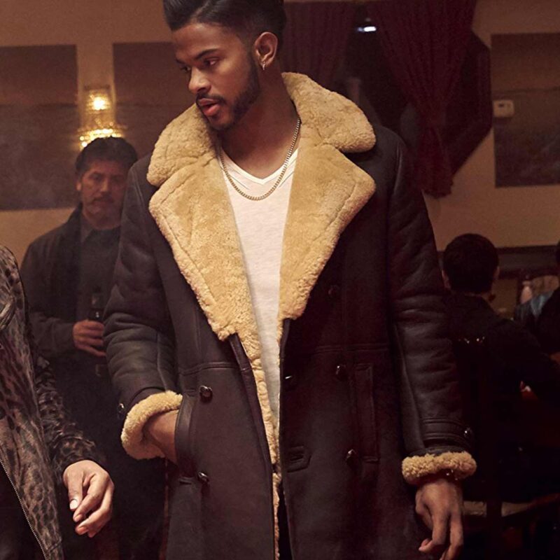 SuperFly Trevor Jackson Shearling Coat