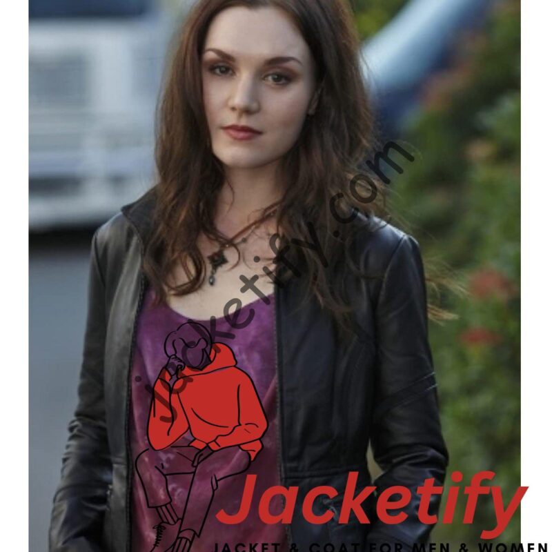 Supernatural Season 05 Rachel Miner Black Leather Jacket