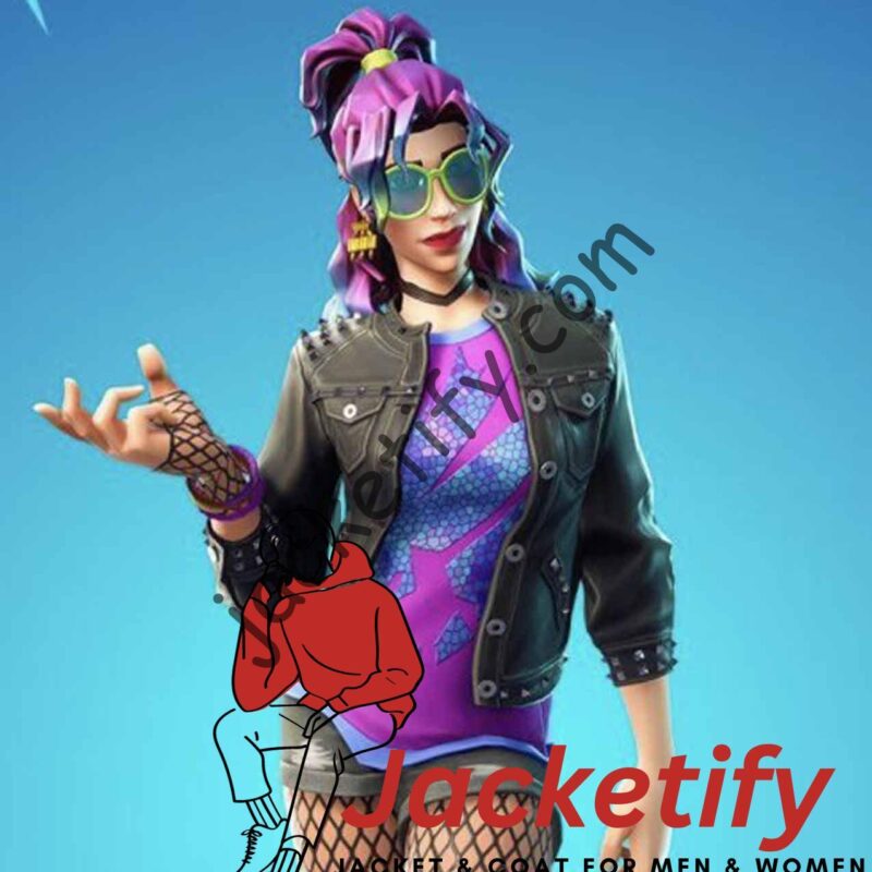 Fortnite Synth Star Leather Jacket