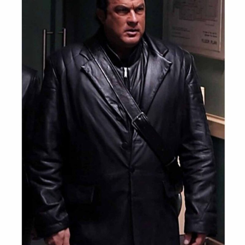 Seagal Against The Dark Leather Coat