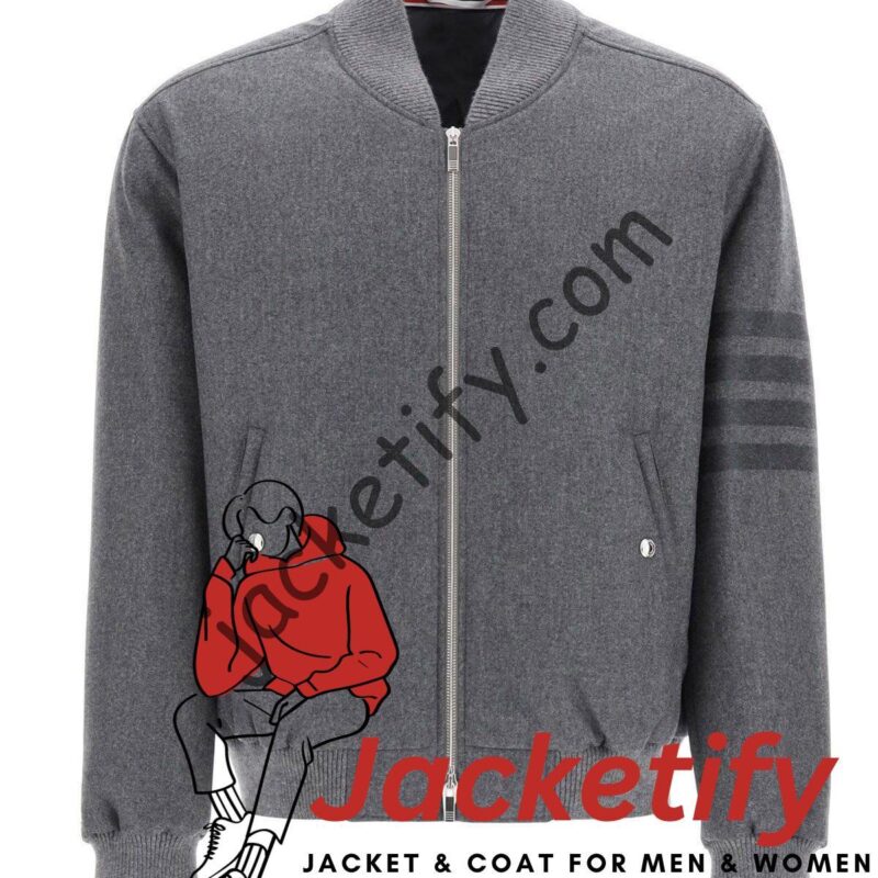 Power Book II Season 02 Michael Rainey Jr 4-Bar Grey Jacket