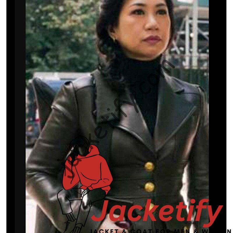 The Equalizer Liza Lapira Leather Blazer