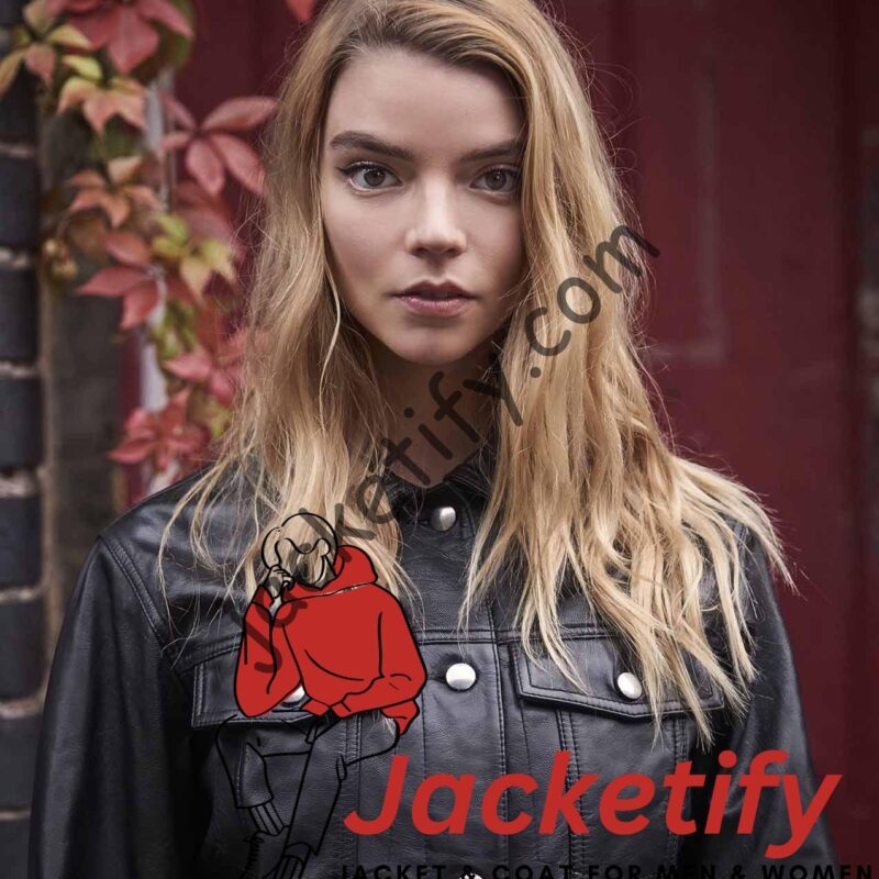 Anya Taylor-Joy Photoshoot The Laterals Leather Jacket