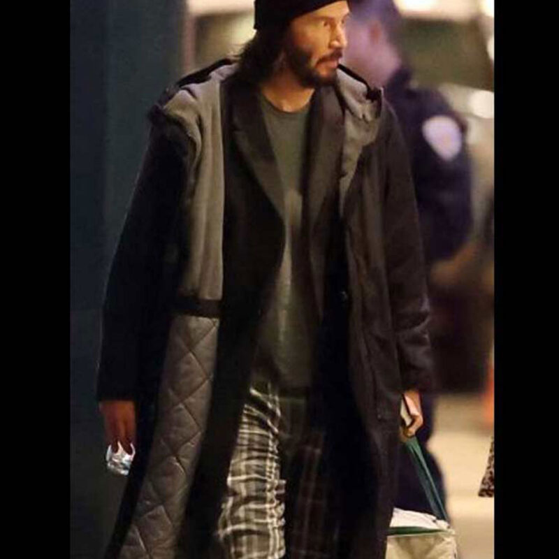 Keanu Reeves The Matrix 4 Hooded Coat