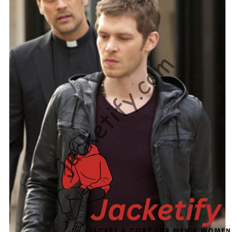 The Originals Diaries Joseph Morgan Leather Hooded Jacket