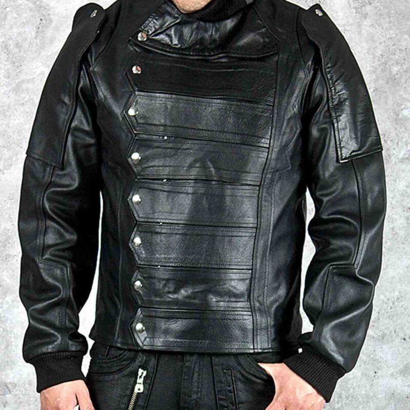 Captain America The Winter Soldier Bucky Leather Jacket