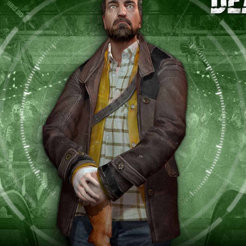 Dead Rising 4 Tom Pickton Brown Leather Coat