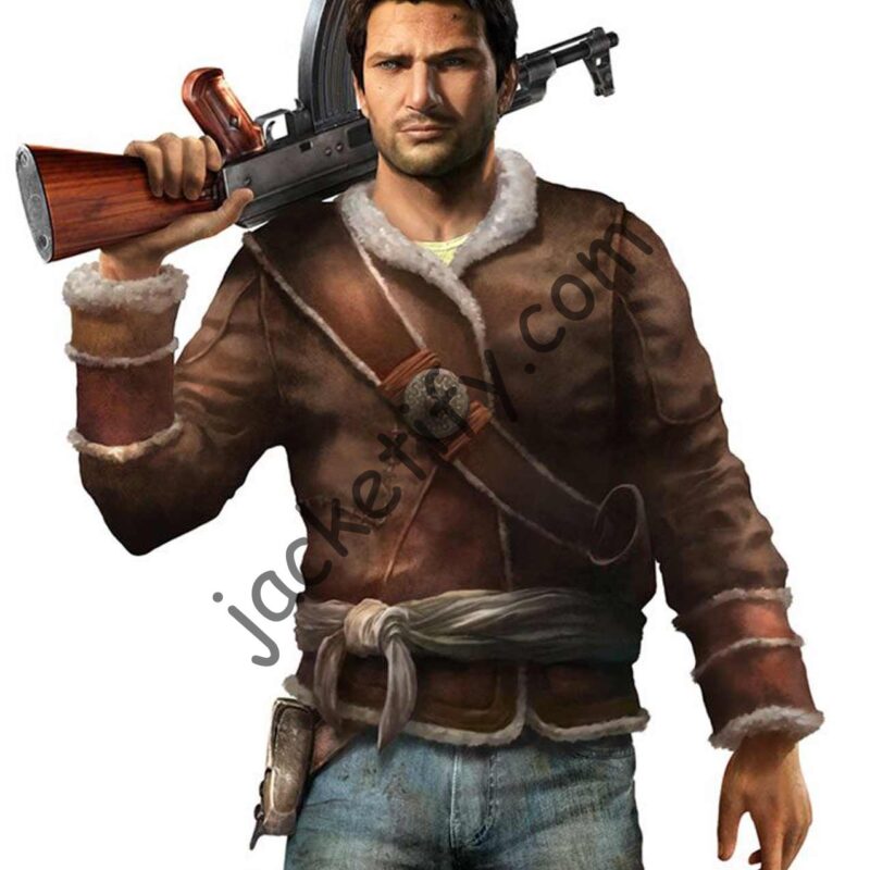 Nathan Drake Uncharted Shearling Jacket