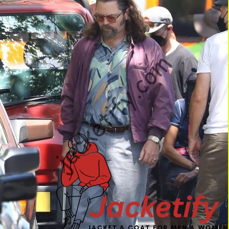 Nick Offerman Pam & Tommy Purple Jacket