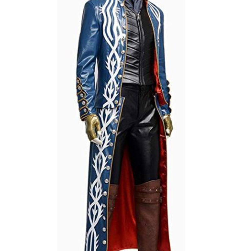 Devil May Cry 3 Vergil Trench Leather Coat