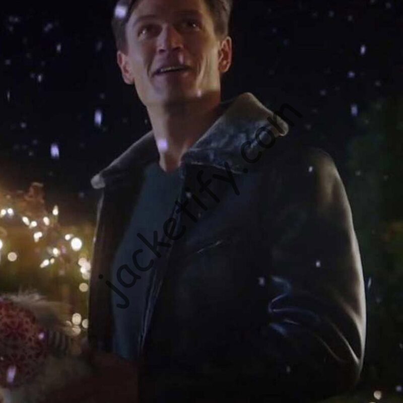 A Very Charming Christmas Town Jon Prescott Leather Jacket