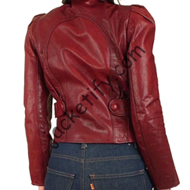 The Wizard Gandalf Burgundy Leather Jacket