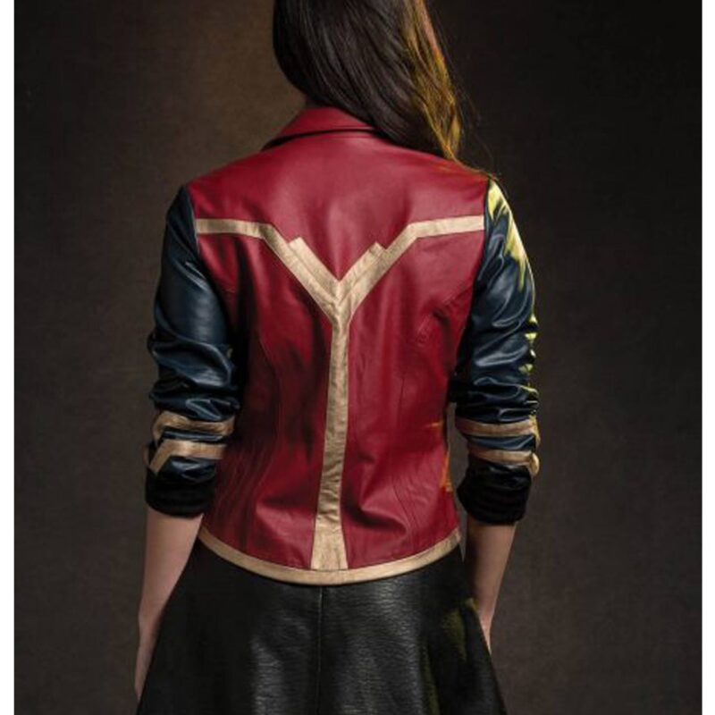 Wonder Woman Asymmetrical Leather Jacket