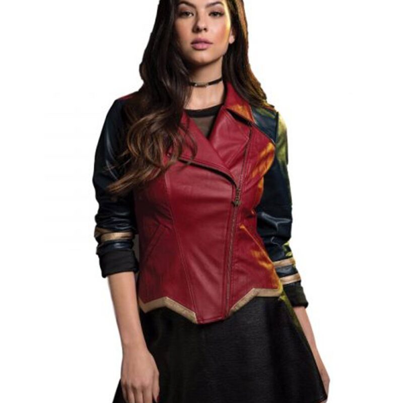 Wonder Woman Asymmetrical Leather Jacket