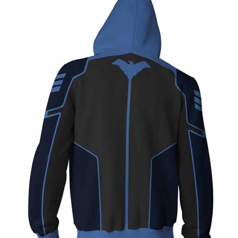 Men’s Nightwing Black and Blue Hoodie